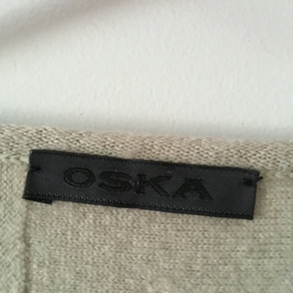 OSKA Oatmeal Beige Wool Textured Sweater II M/L - Picture 4 of 6